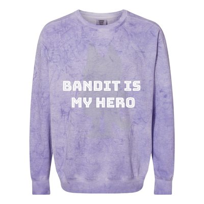 Bandit Is My Hero Funny Show Dad Blue Heeler Dog Colorblast Crewneck Sweatshirt