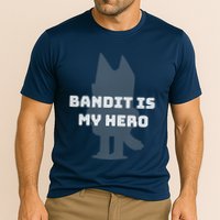 Bandit Is My Hero Funny Show Dad Blue Heeler Dog Cooling Performance Crew T-Shirt