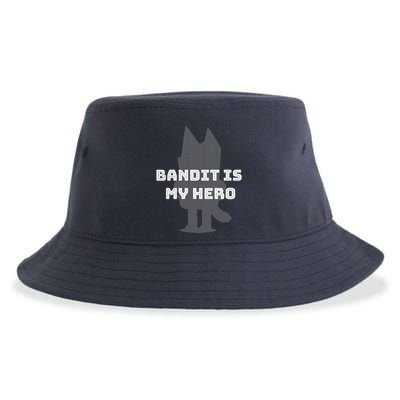 Bandit Is My Hero Funny Show Dad Blue Heeler Dog Sustainable Bucket Hat