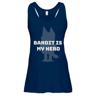 Bandit Is My Hero Funny Show Dad Blue Heeler Dog Ladies Essential Flowy Tank