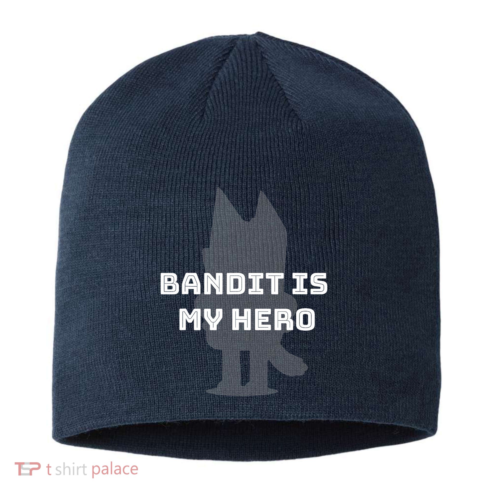 Bandit Is My Hero Funny Show Dad Blue Heeler Dog Sustainable Beanie