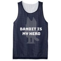 Bandit Is My Hero Funny Show Dad Blue Heeler Dog Mesh Reversible Basketball Jersey Tank