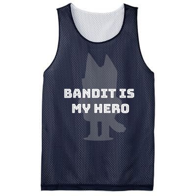 Bandit Is My Hero Funny Show Dad Blue Heeler Dog Mesh Reversible Basketball Jersey Tank