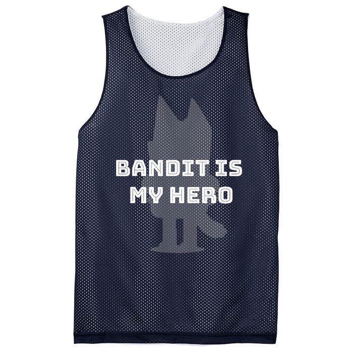 Bandit Is My Hero Funny Show Dad Blue Heeler Dog Mesh Reversible Basketball Jersey Tank