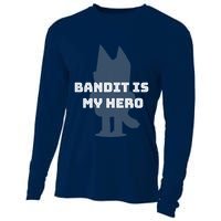 Bandit Is My Hero Funny Show Dad Blue Heeler Dog Cooling Performance Long Sleeve Crew