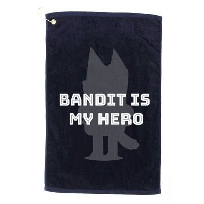 Bandit Is My Hero Funny Show Dad Blue Heeler Dog Golf Towel
