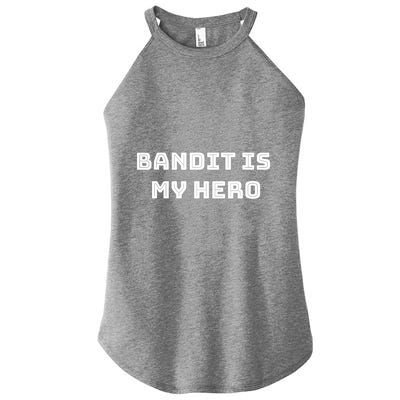 Bandit Is My Hero Funny Show Dad Blue Heeler Dog Women’s Perfect Tri Rocker Tank