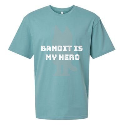 Bandit Is My Hero Funny Show Dad Blue Heeler Dog Sueded Cloud Jersey T-Shirt