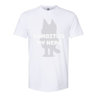 Bandit Is My Hero Funny Show Dad Blue Heeler Dog Softstyle CVC T-Shirt