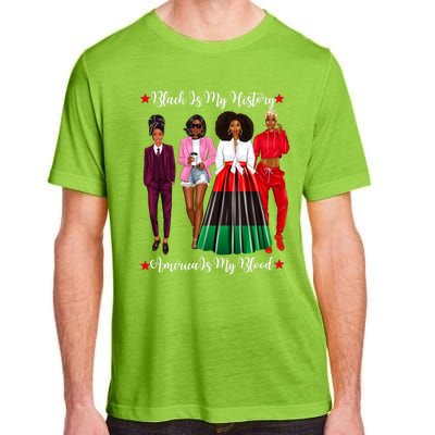 Black Is My History Strong Black Figures Blm Dress Gift Adult ChromaSoft Performance T-Shirt