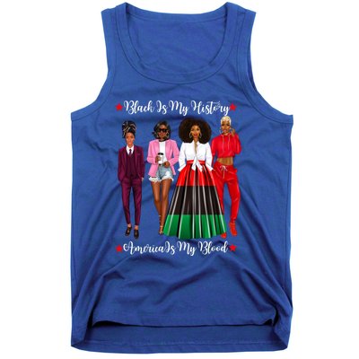 Black Is My History Strong Black Figures Blm Dress Gift Tank Top