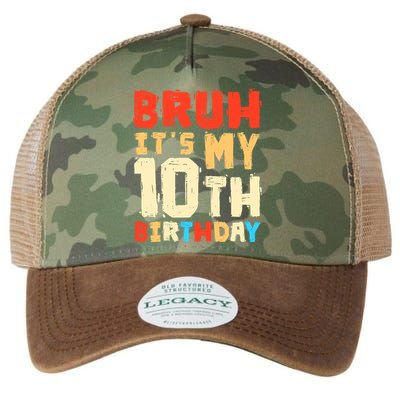 Bruh ItS My 10th Birthday Legacy Tie Dye Trucker Hat