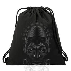 Benin Ivory Mask Drawstring Bag