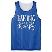 Baking Is My Therapy Gift For Baker Lover Mom Mother Gift Cool Gift Mesh Reversible Basketball Jersey Tank