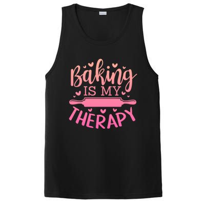 Baking Is My Therapy Don't Need A Rehab But Flour And Sugar Cute Gift PosiCharge Competitor Tank