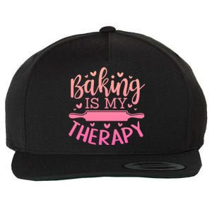 Baking Is My Therapy Don't Need A Rehab But Flour And Sugar Cute Gift Wool Snapback Cap