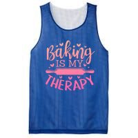 Baking Is My Therapy Don't Need A Rehab But Flour And Sugar Cute Gift Mesh Reversible Basketball Jersey Tank