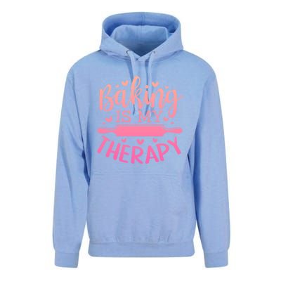 Baking Is My Therapy Don't Need A Rehab But Flour And Sugar Cute Gift Unisex Surf Hoodie