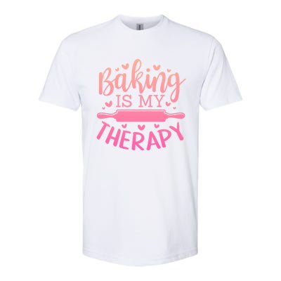 Baking Is My Therapy Don't Need A Rehab But Flour And Sugar Cute Gift Softstyle CVC T-Shirt