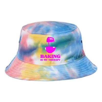 Baking Is My Therapy Foodie Cookie Baker Bakery Gift Tie Dye Newport Bucket Hat