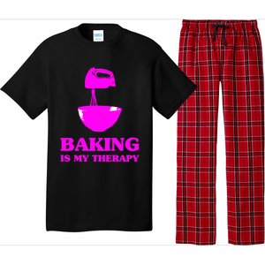 Baking Is My Therapy Foodie Cookie Baker Bakery Gift Pajama Set