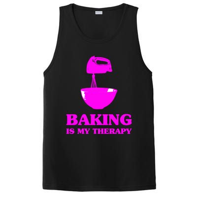 Baking Is My Therapy Foodie Cookie Baker Bakery Gift PosiCharge Competitor Tank