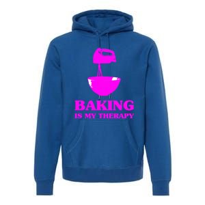 Baking Is My Therapy Foodie Cookie Baker Bakery Gift Premium Hoodie