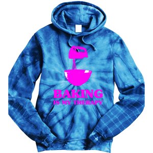 Baking Is My Therapy Foodie Cookie Baker Bakery Gift Tie Dye Hoodie