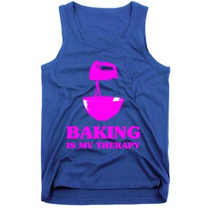 Baking Is My Therapy Foodie Cookie Baker Bakery Gift Tank Top