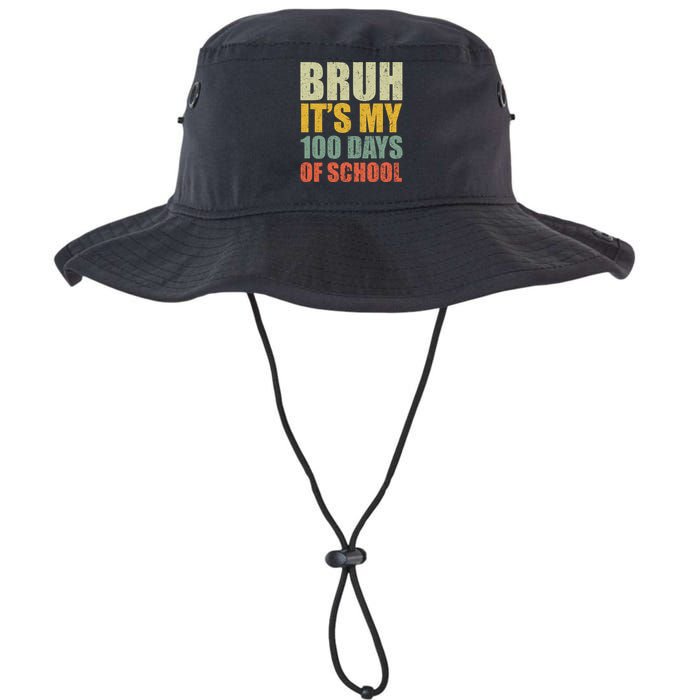 Bruh Its My 100 Days Of School 100th Day Of School Legacy Cool Fit Booney Bucket Hat