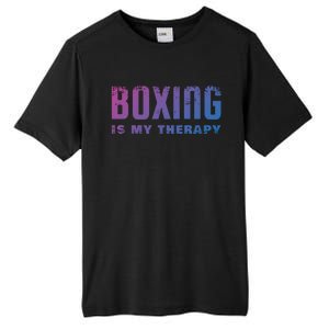 Boxing Is My Therapy Boxer Cool Gift Tall Fusion ChromaSoft Performance T-Shirt