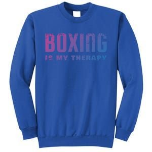 Boxing Is My Therapy Boxer Cool Gift Sweatshirt