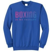 Boxing Is My Therapy Boxer Cool Gift Sweatshirt