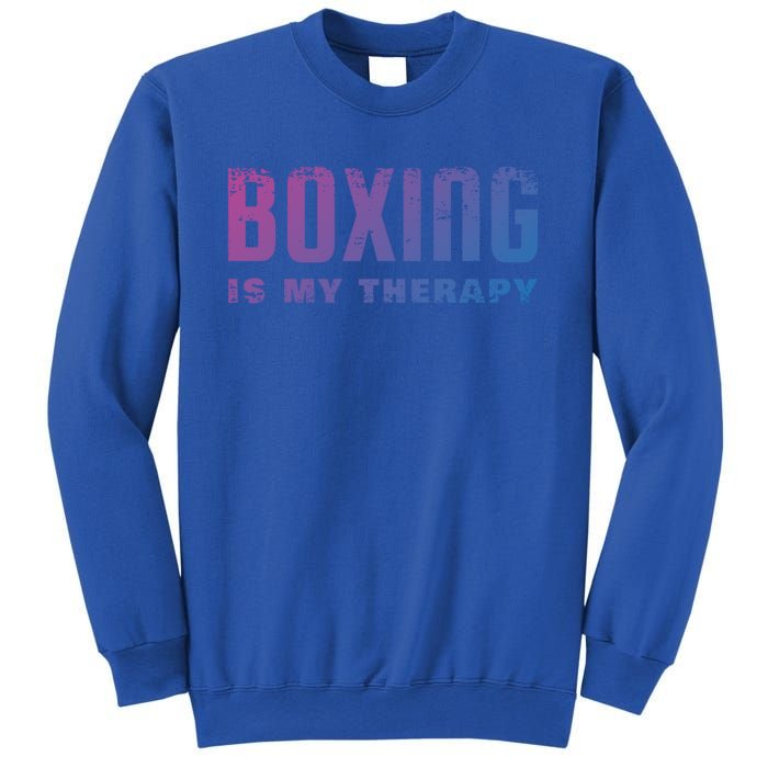 Boxing Is My Therapy Boxer Cool Gift Sweatshirt