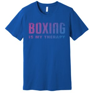 Boxing Is My Therapy Boxer Cool Gift Premium T-Shirt