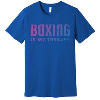 Boxing Is My Therapy Boxer Cool Gift Premium T-Shirt