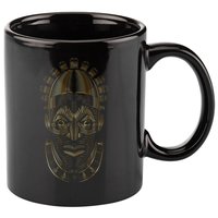 Benin Ivory Mask Gold 11oz C Handle Ceramic Mug