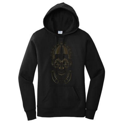 Benin Ivory Mask Gold Women's Pullover Hoodie