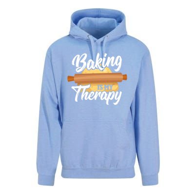 Baking Is My Therapy Baker Bake Bakery Owner Pastry Maker Great Gift Unisex Surf Hoodie