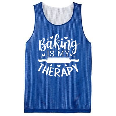 Baking Is My Therapy Don't Need A Rehab But Flour And Sugar Great Gift Mesh Reversible Basketball Jersey Tank