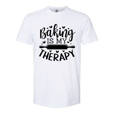 Baking Is My Therapy Don't Need A Rehab But Flour And Sugar Great Gift Softstyle CVC T-Shirt