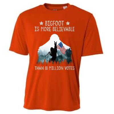 Bigfoot Is More Believable Than 81 Million Votes Cooling Performance Crew T-Shirt