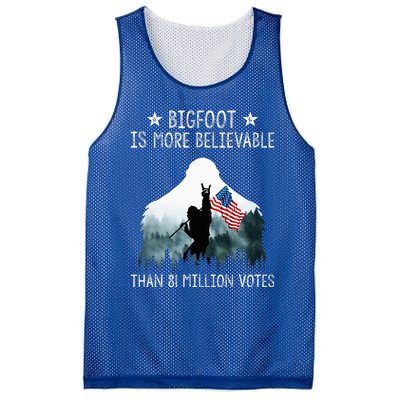 Bigfoot Is More Believable Than 81 Million Votes Mesh Reversible Basketball Jersey Tank