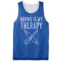 Baking Is My Therapy Baker Bake Cake Bread Pastry Chef Food Cute Gift Mesh Reversible Basketball Jersey Tank