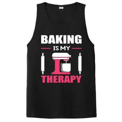 Baking Is My Therapy! Kitchen Baker Passion Great Gift PosiCharge Competitor Tank