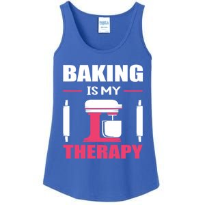 Baking Is My Therapy! Kitchen Baker Passion Great Gift Ladies Essential Tank