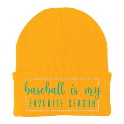 Baseball Is My Favorite Season Baseball Gift Knit Cap Winter Beanie