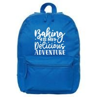 Baking Is My Delicious Adventure Funny Graphic Tees Cute Gift 16 in Basic Backpack