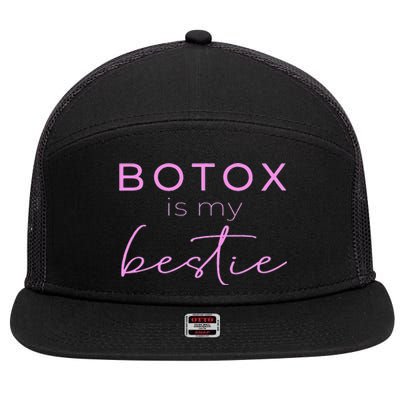 Botox Is My Bestie Plastic Surgery 7 Panel Mesh Trucker Snapback Hat