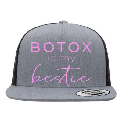 Botox Is My Bestie Plastic Surgery Flat Bill Trucker Hat